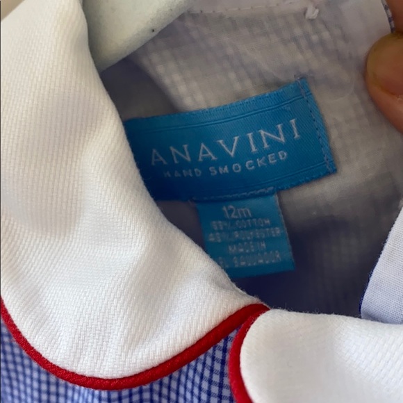 Anavini Smocked sailboat Dress 12M - Picture 2 of 3